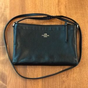 Black Leather Coach Bag